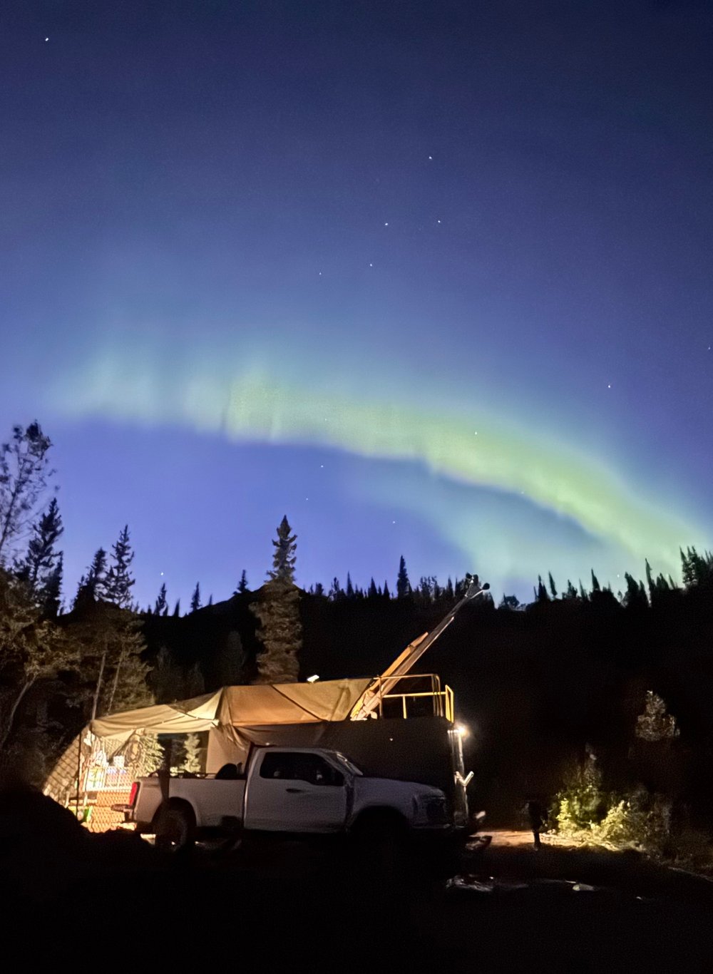 Drill Rig Northern Lights - July 2026